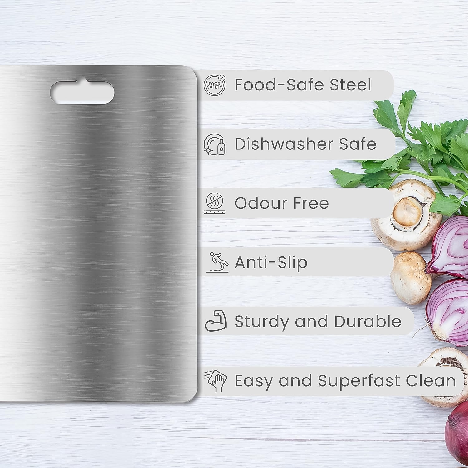 Stainless Steel Vegetable Fruit Cutting Chopping Board (3120 Cm 1 Pc)
