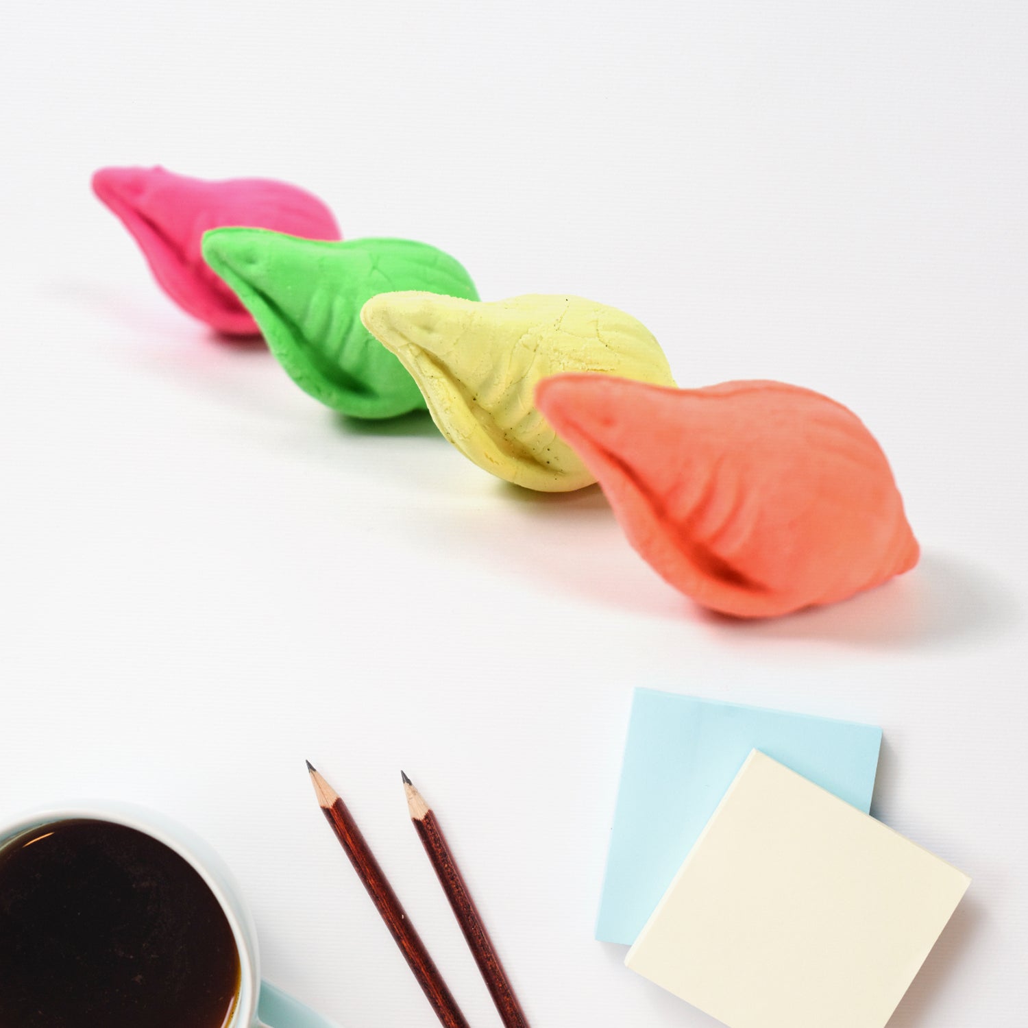 Shankh Shape Eraser Rubber (1 Pc Mix Colour Design)