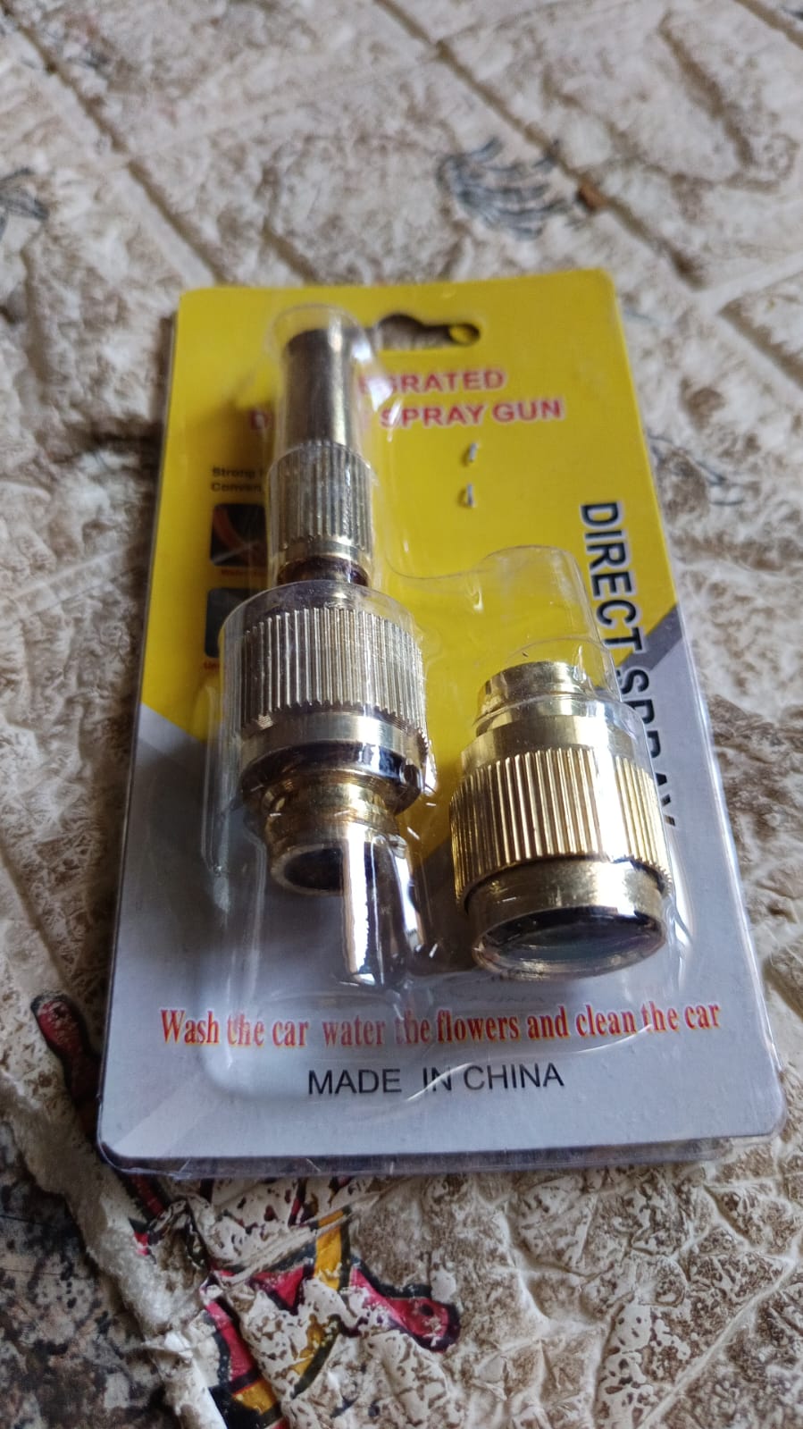 Water Spray Nozzle For Water Pipe Booster Nozzle For Car Wash Nozzle With High Pressure Water Adjustable Brass Nozzle Water Spray Gun For Gardening Watering Tools