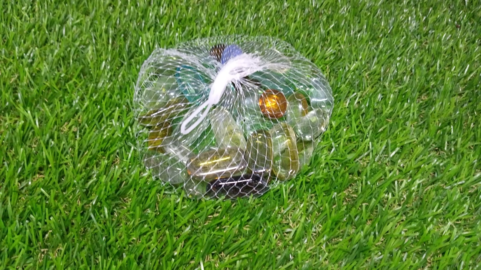 Glass Gem Stone Flat Round Marbles Pebbles For Vase Fillers Attractive Pebbles For Aquarium Fish Tank.