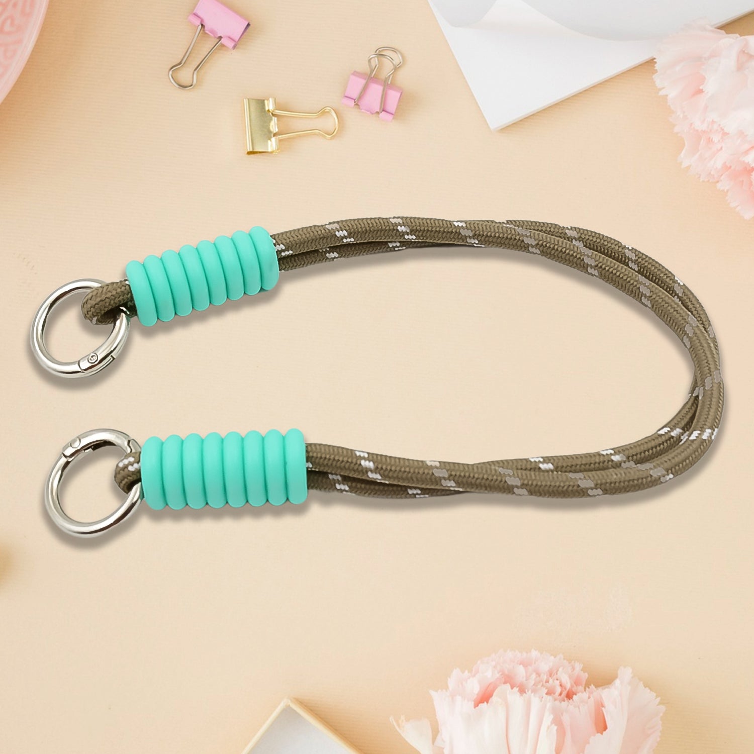 Multipurpose Two Sided Adjustable Hand Wrist Strap Lanyardwith Cellphone Phone Strap (1 Pc 14.5 Inch Multicolor)