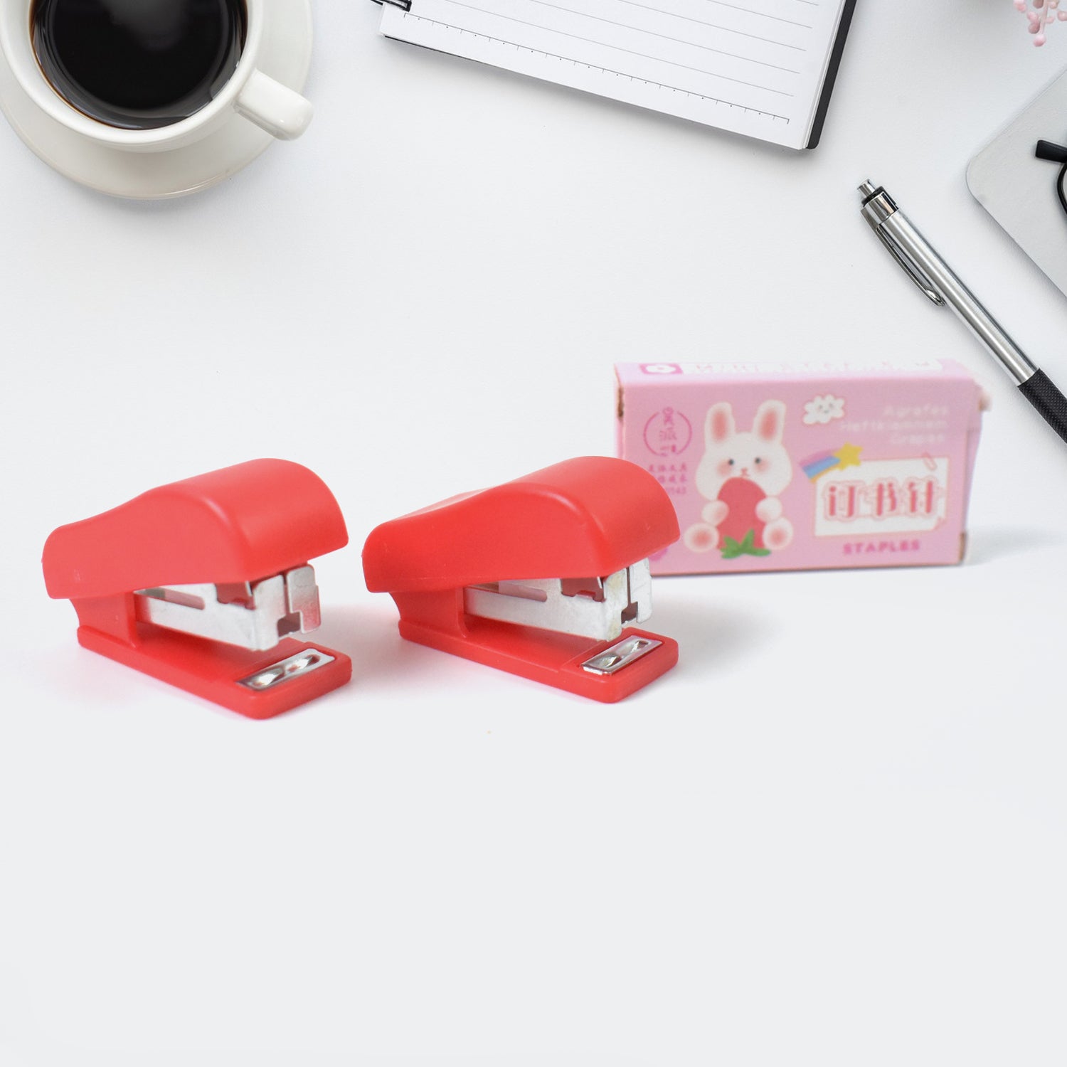 Mini Stapler With Staples Pin Set (2 Pc)