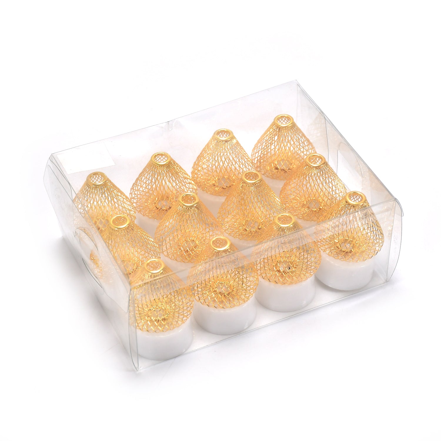 12pcs Flameless And Smokeless Decorative Candles Acrylic Led Tea Light Candle For Gifting House Light For Balcony Room Birthday Christmas Festival Events Decor Candles (12 Pieces)