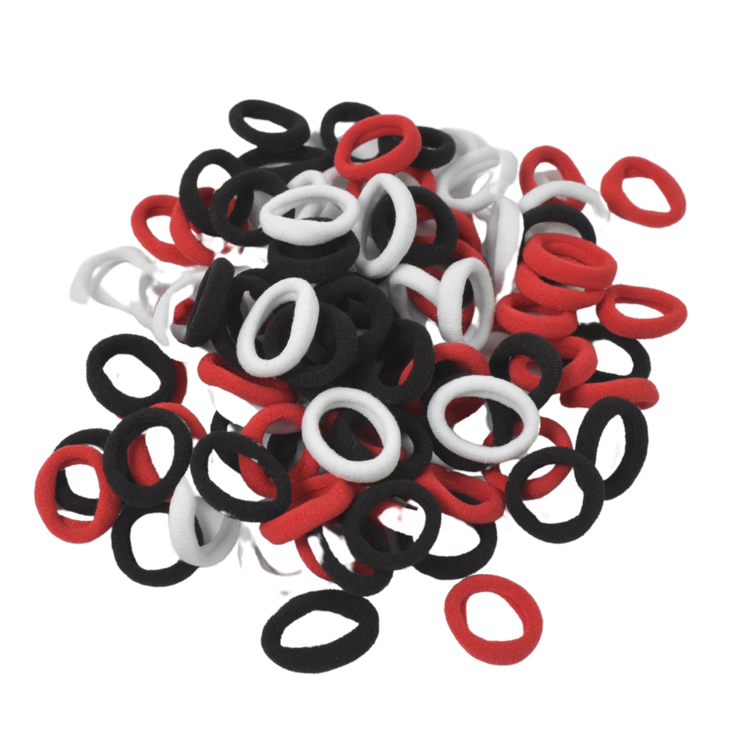 Small Hairbands Bands For Hair Rubber Bands (Pack Of 50 Multicolour)