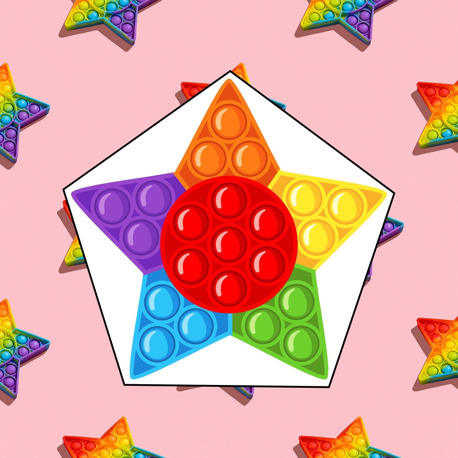 Star Fidget Toy And Fidget Tool Used For Playing Purposes And All Especially For Kids.