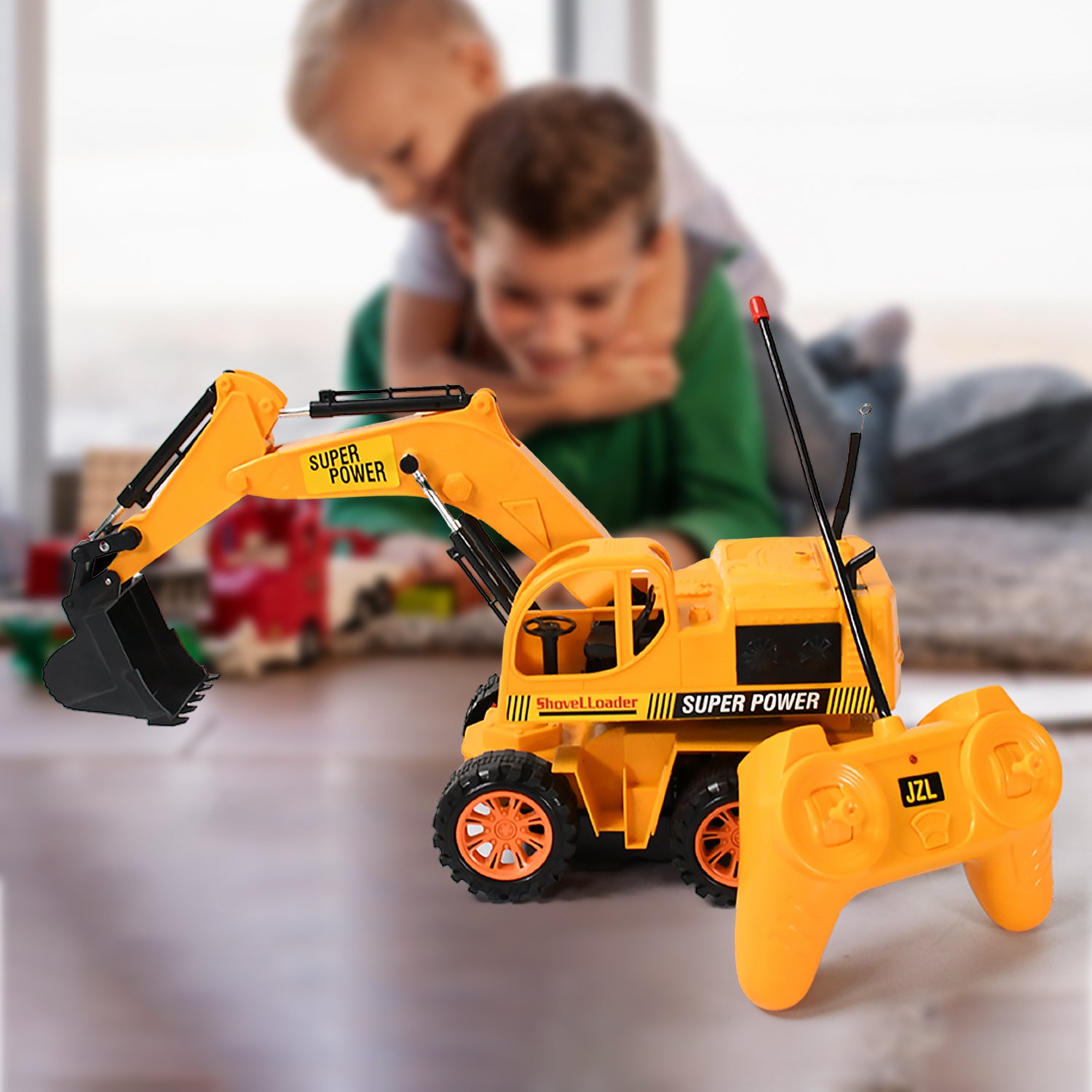 Plastic Jcb Construction Toy Remote Control Jcb Toys For Kids Boys Super Power Remote Control Jcb Truck Construction Toy (1 Set)