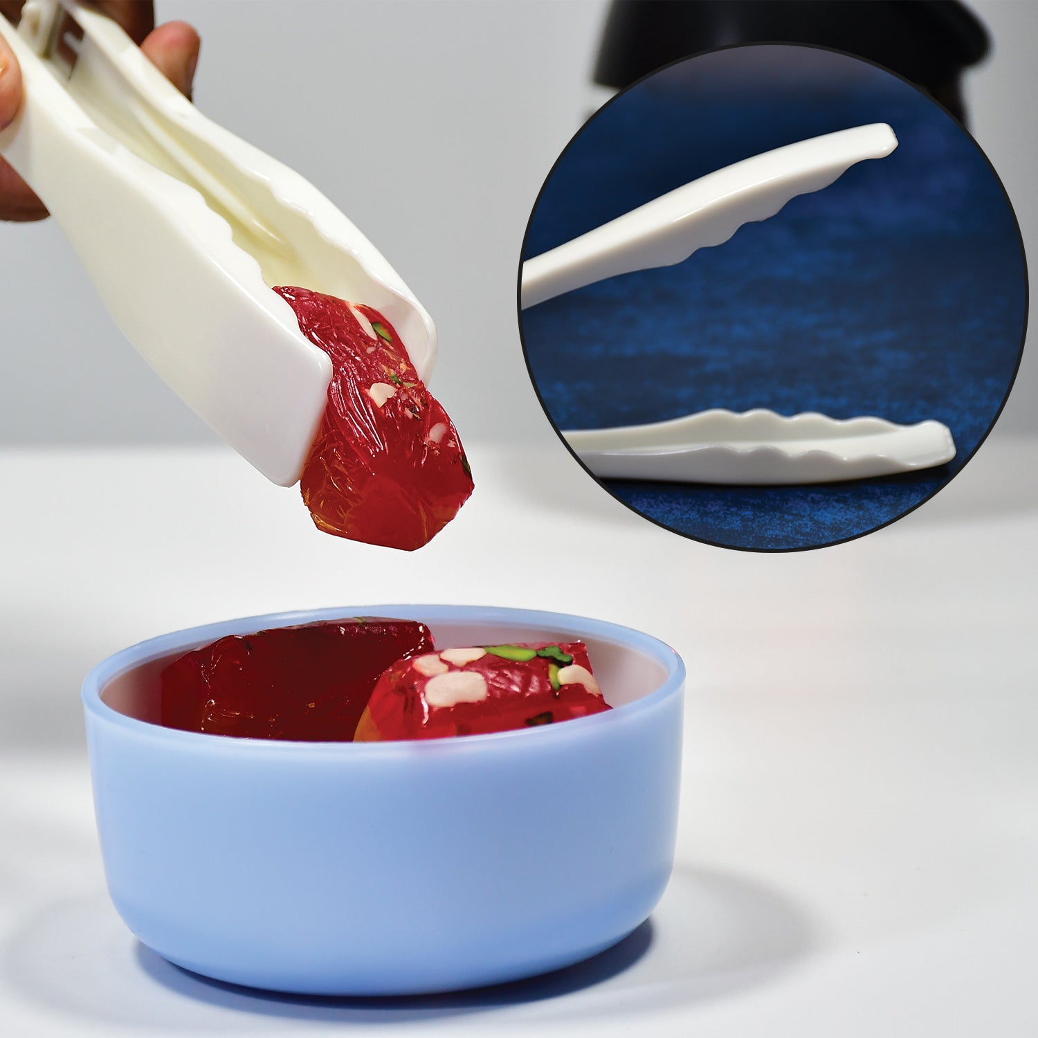 Plastic Handle Tong Bread Clamps Kitchen Tongs Cooking Tongs.