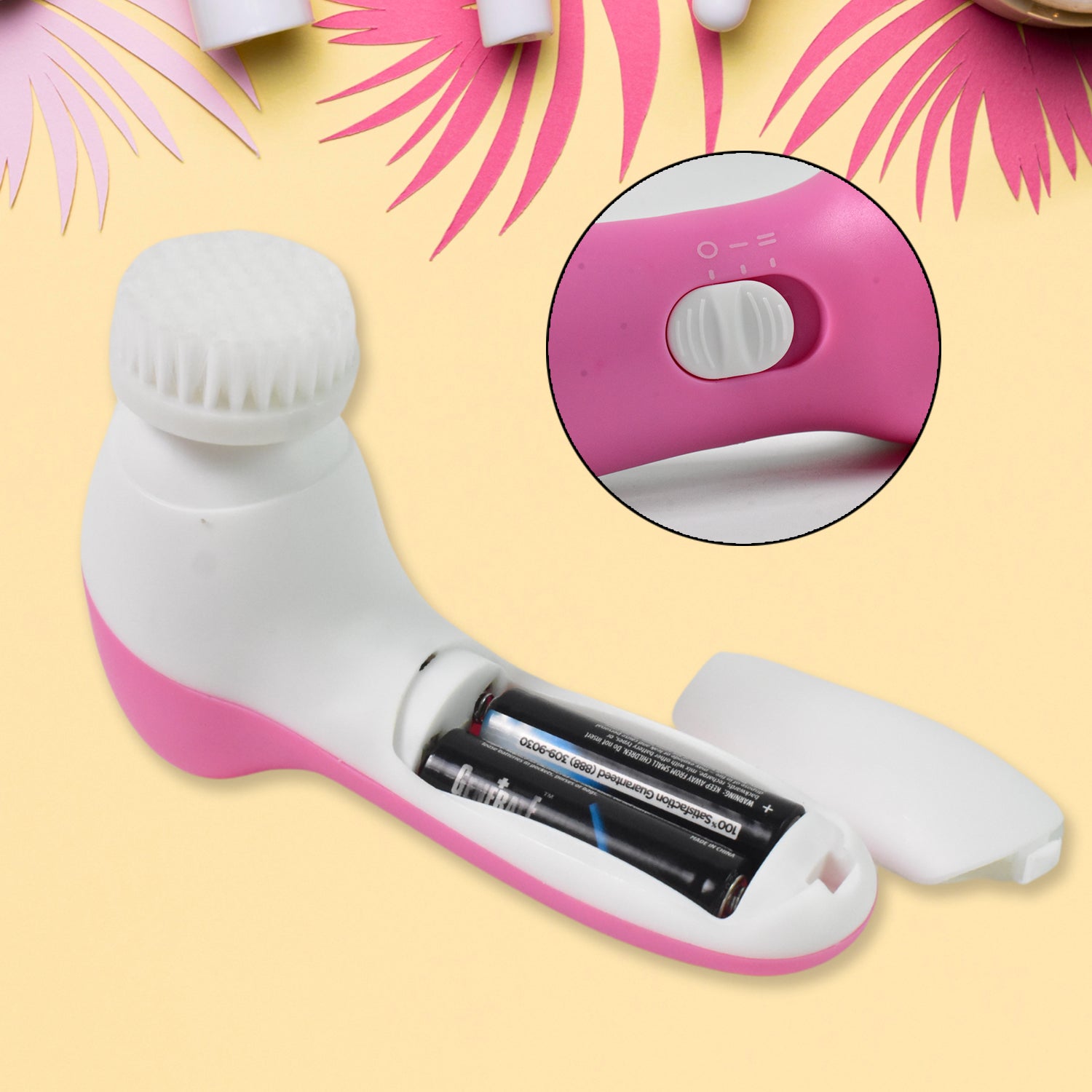 Facial Beauty Brush Face Massager (1 Pc With 2 Aa Battery Included)