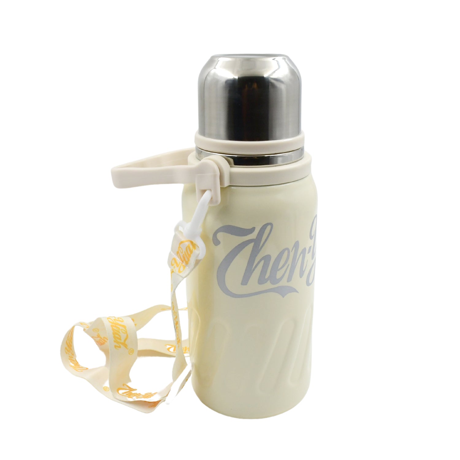 Stainless Steel Vacuum Insulated Water Bottle Leak Proof Flask For Tea Coffee Reusable Water Bottle With Hanging Strap Bottle For Hot Cold Drinks Wide Mouth Water Flask (900 Ml)