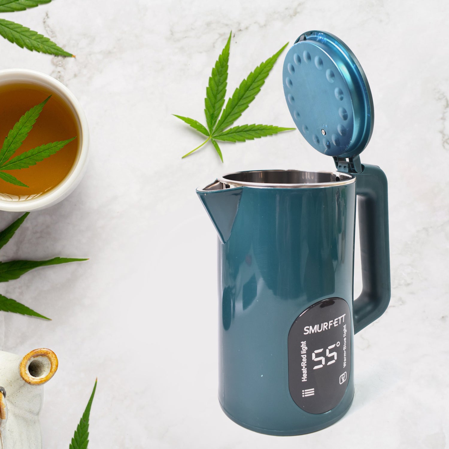 Temperature Display Electric Kettle 55 Degrees Constant Temperature Electric Kettle (1500w 2.5 Ltr. 1 Pc)