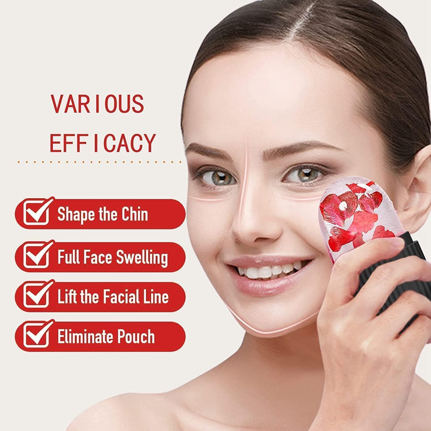 Face Ice Roller Ice Roller For Face Ice Roller For Face Massager Face Ice Treatment Reduce Face Swelling And Under Eye Puffiness (Black)