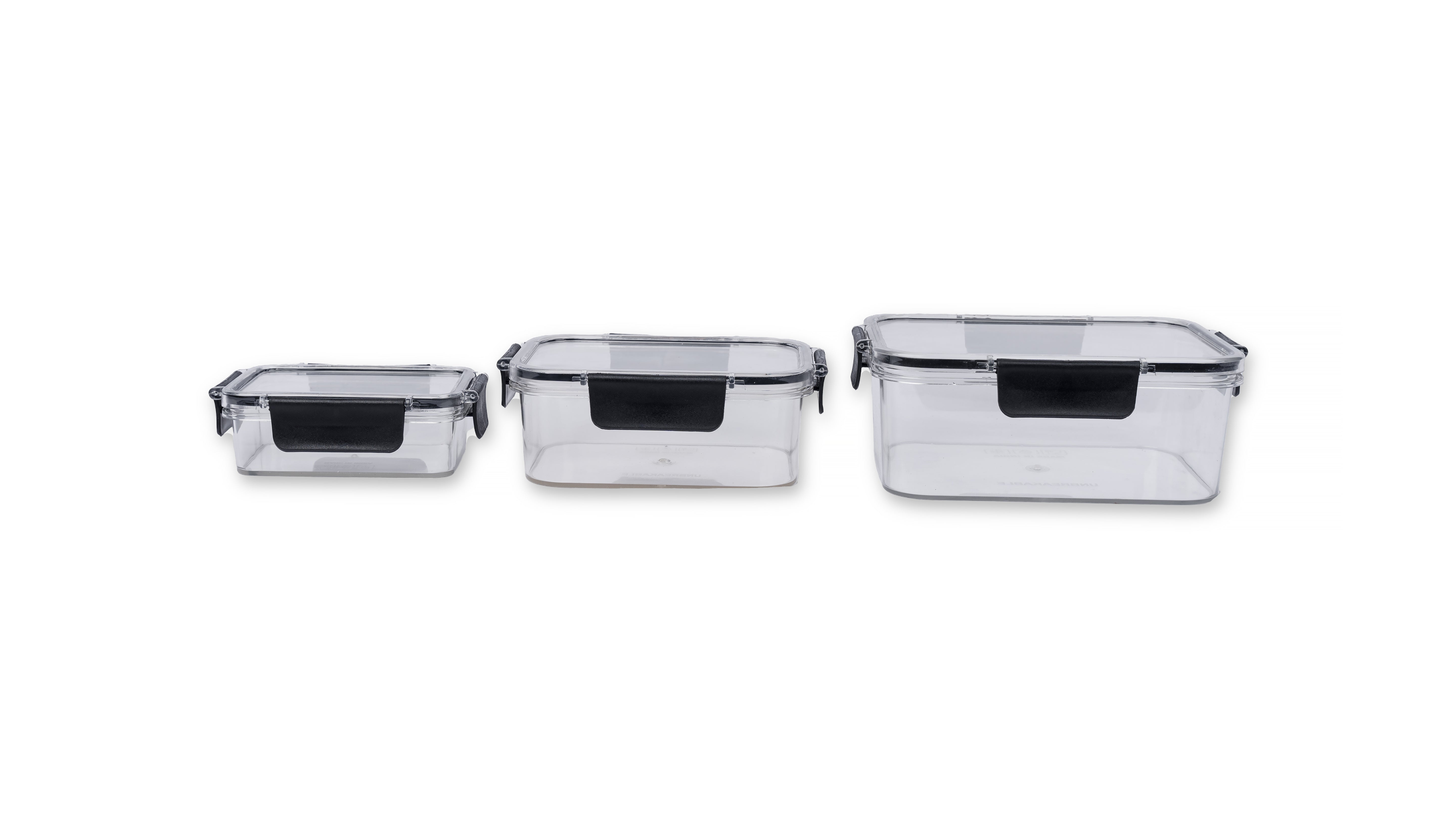 Airtight Kitchen Storage Cointainer Pack of 3 Kitchen Combo Set - 300ml+800ml+1200ml