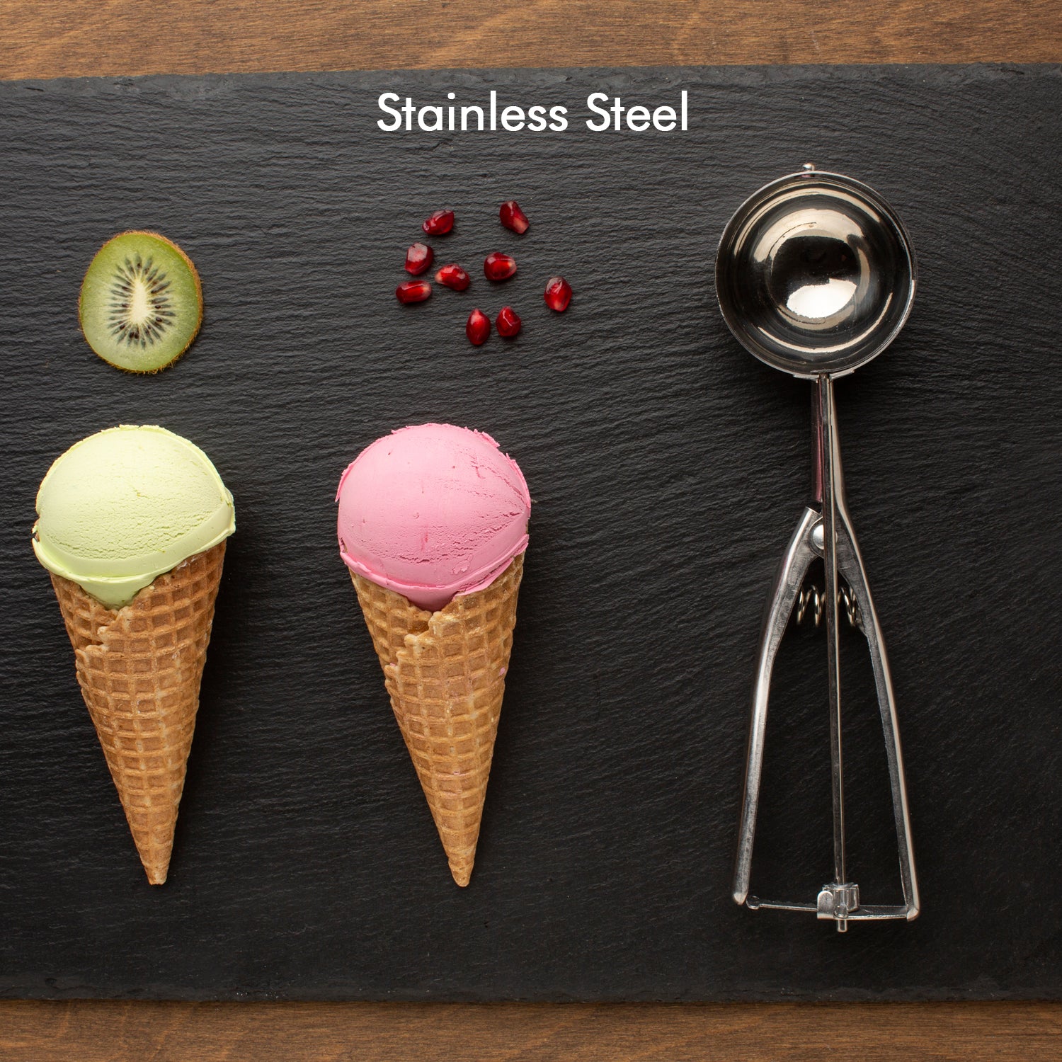 Ice Cream Serving Scoop  Stainless Steel Premium Quality Ice Cream Serving Spoon Scooper With Trigger Release
