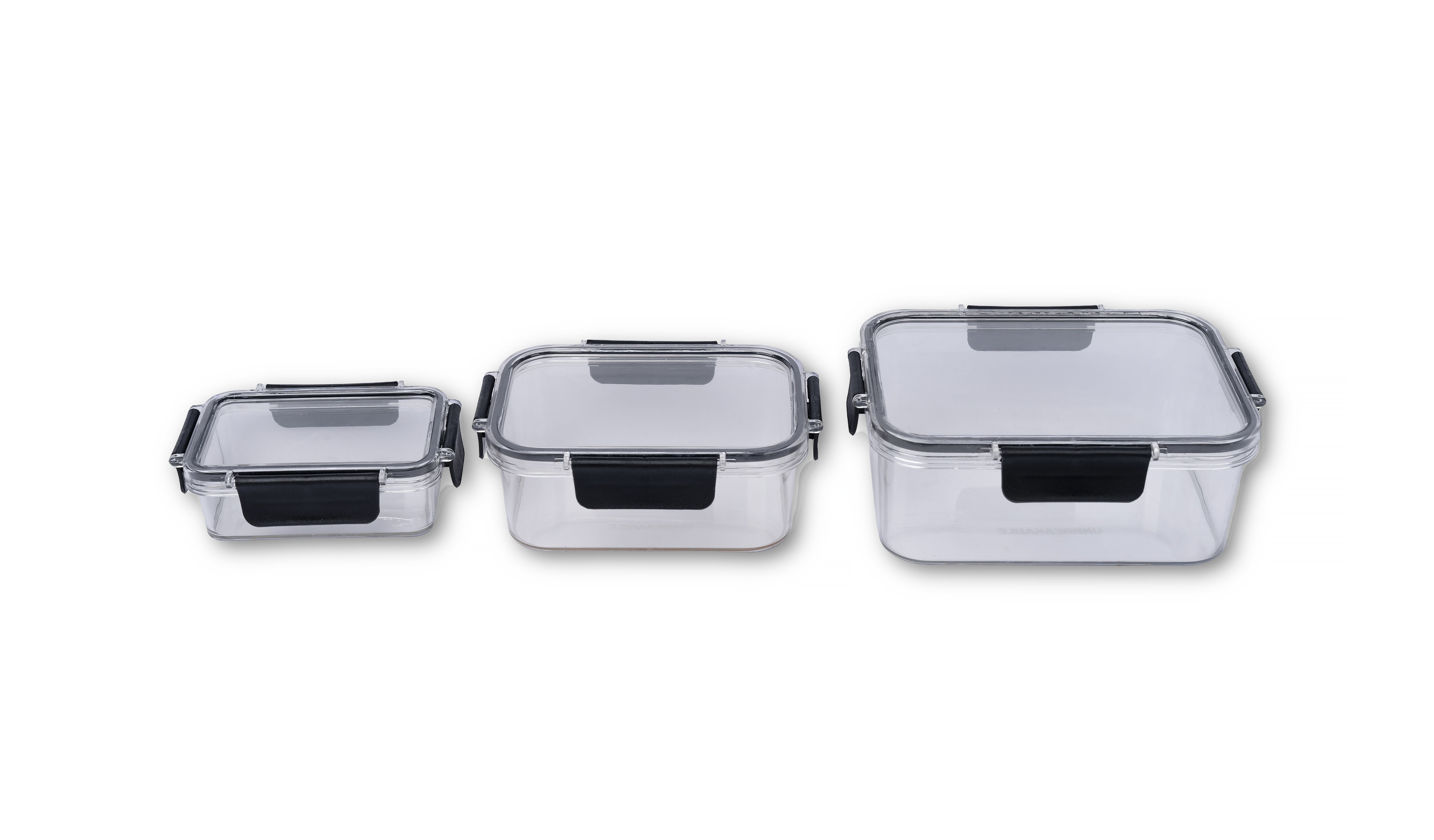 Airtight Kitchen Storage Cointainer Pack of 3 Kitchen Combo Set - 300ml+800ml+1200ml