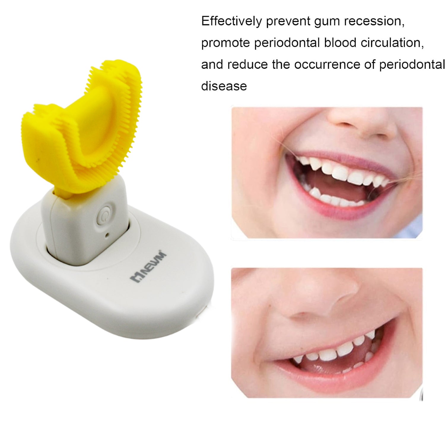 Ultrasonic Electric Toothbrush U Shaped Automatic Toothbrushes For Teeth Whitening Rechargeable Waterproof Training Toothbrushes For Kids Childrens (1 Pc)