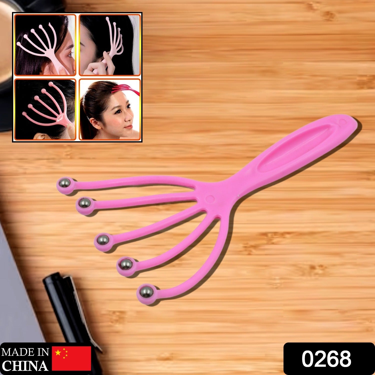 Scalp Massager Handheld Portable Head Massager Deep Relax And Pressure Relief In Office Household And Tour  Fathers Day And Mothers Day Gifts For Home Relaxation (1 Pc )