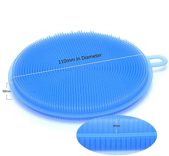 Silicone Dish Scrubber Sponge Mildew Free Non Stick Heat Resistant