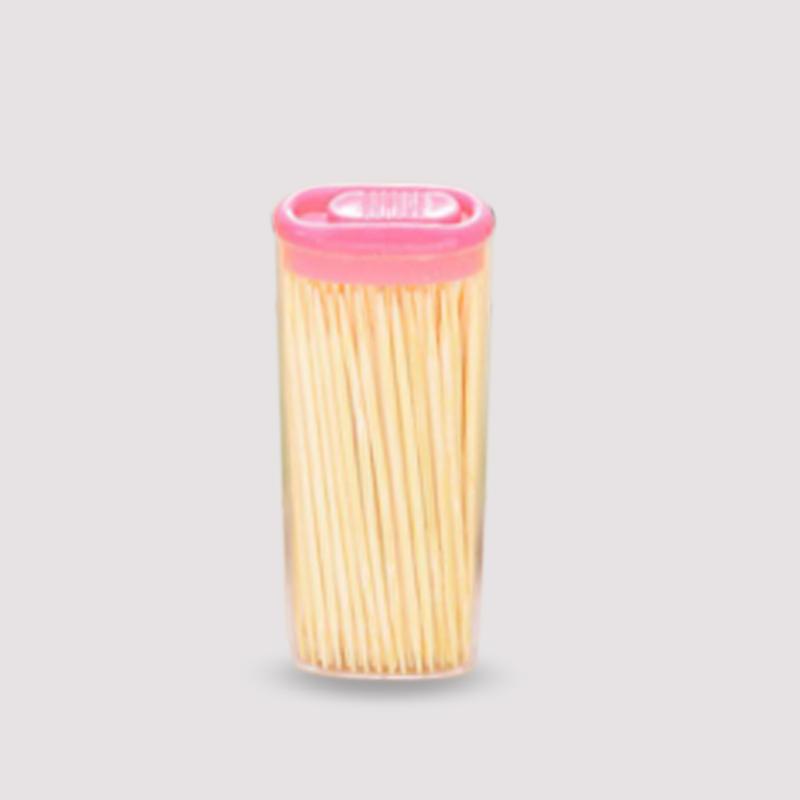 Bamboo Toothpicks With Dispenser Boxq