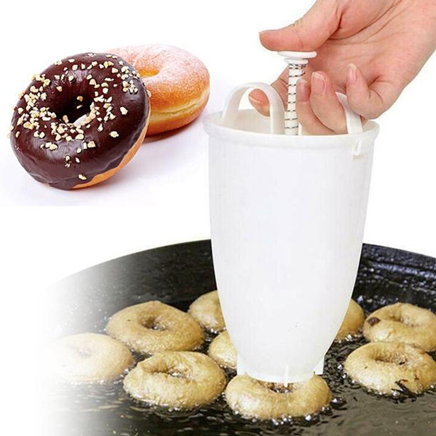vada Maker Mini Donut Maker Dispenser Plastic ( 1 Pc )