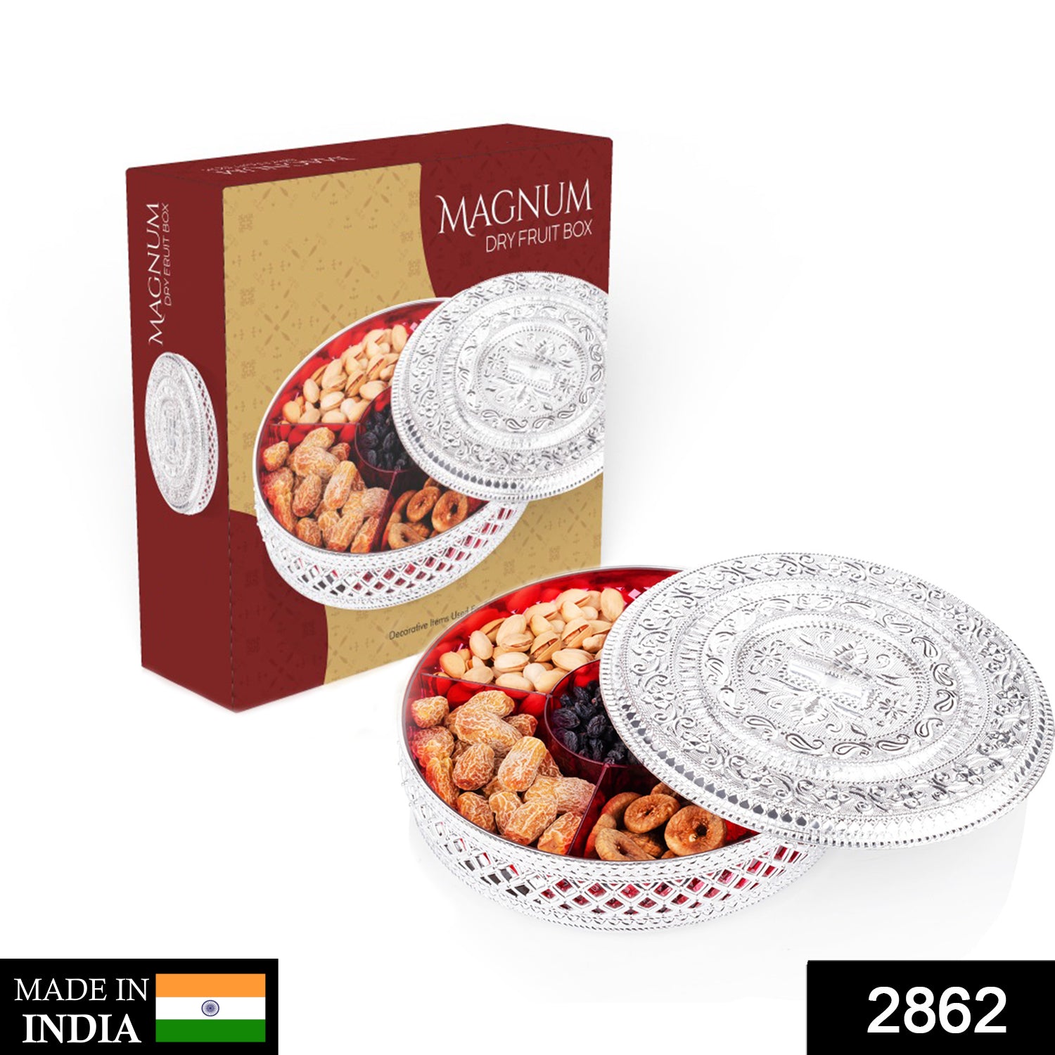 Round Candy Box Dry Fruit Box For Kitchen Storage Home Decor