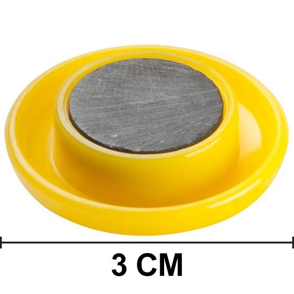 Colorful Board Magnets Circular Plastic Buttons