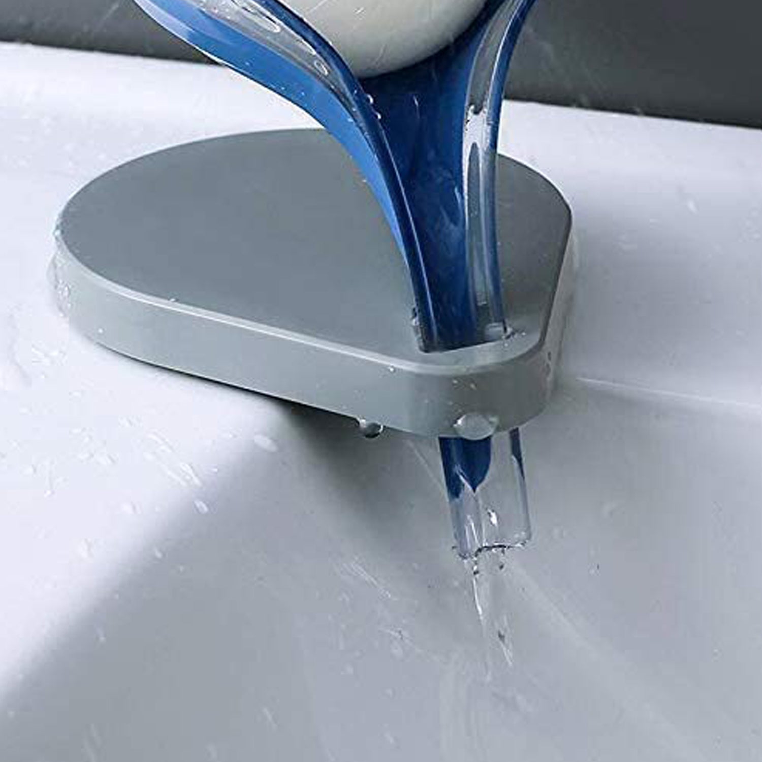 Soap Tray Self Draining Leaf Soap Box Storage Soap Box Rack Leaf Laundry Soap Box With Suction Cup Suitable For Bathroom And Kitchen Plastic Tray Rack (1 Pc)