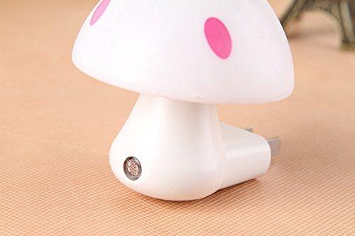 Automatic Night Sensor Mushroom Lamp (0.2 Watt Multicolour)