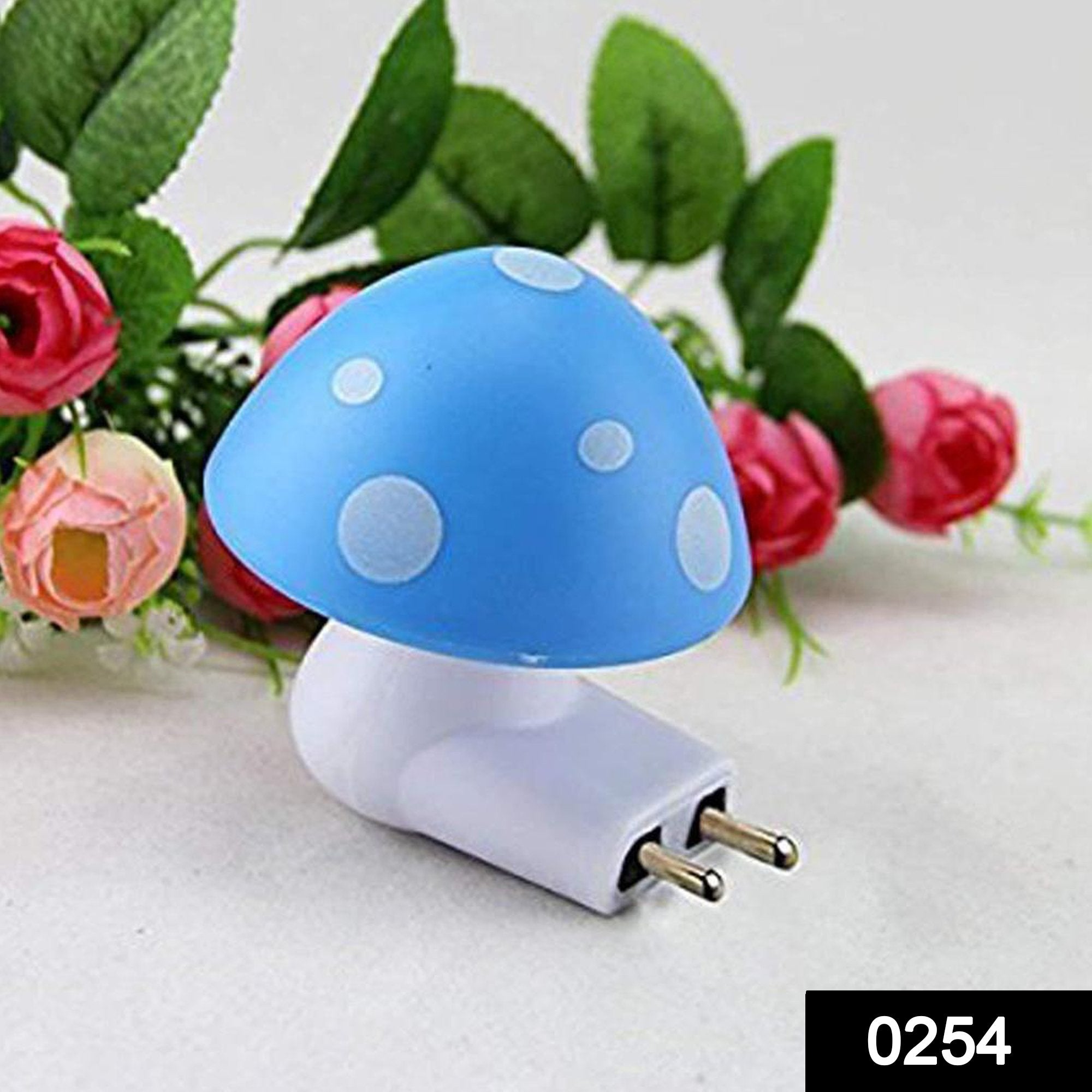 Automatic Night Sensor Mushroom Lamp (0.2 Watt Multicolour)