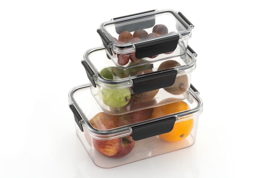 Airtight Kitchen Storage Cointainer Pack of 3 Kitchen Combo Set - 300ml+800ml+1200ml