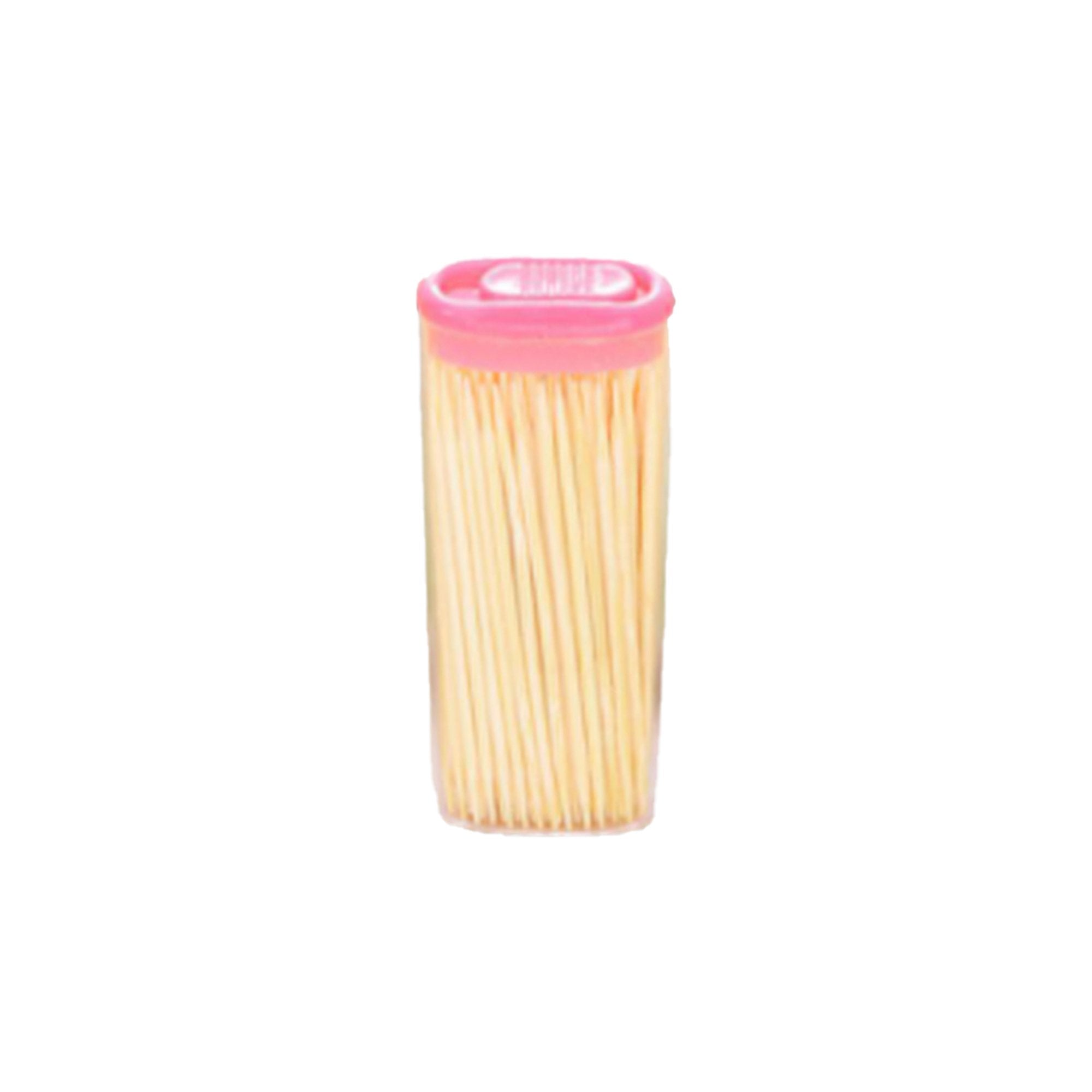 Bamboo Toothpicks With Dispenser Boxq