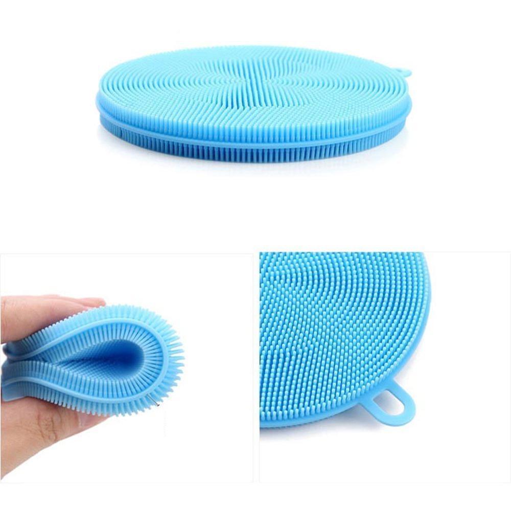 Silicone Dish Scrubber Sponge Mildew Free Non Stick Heat Resistant