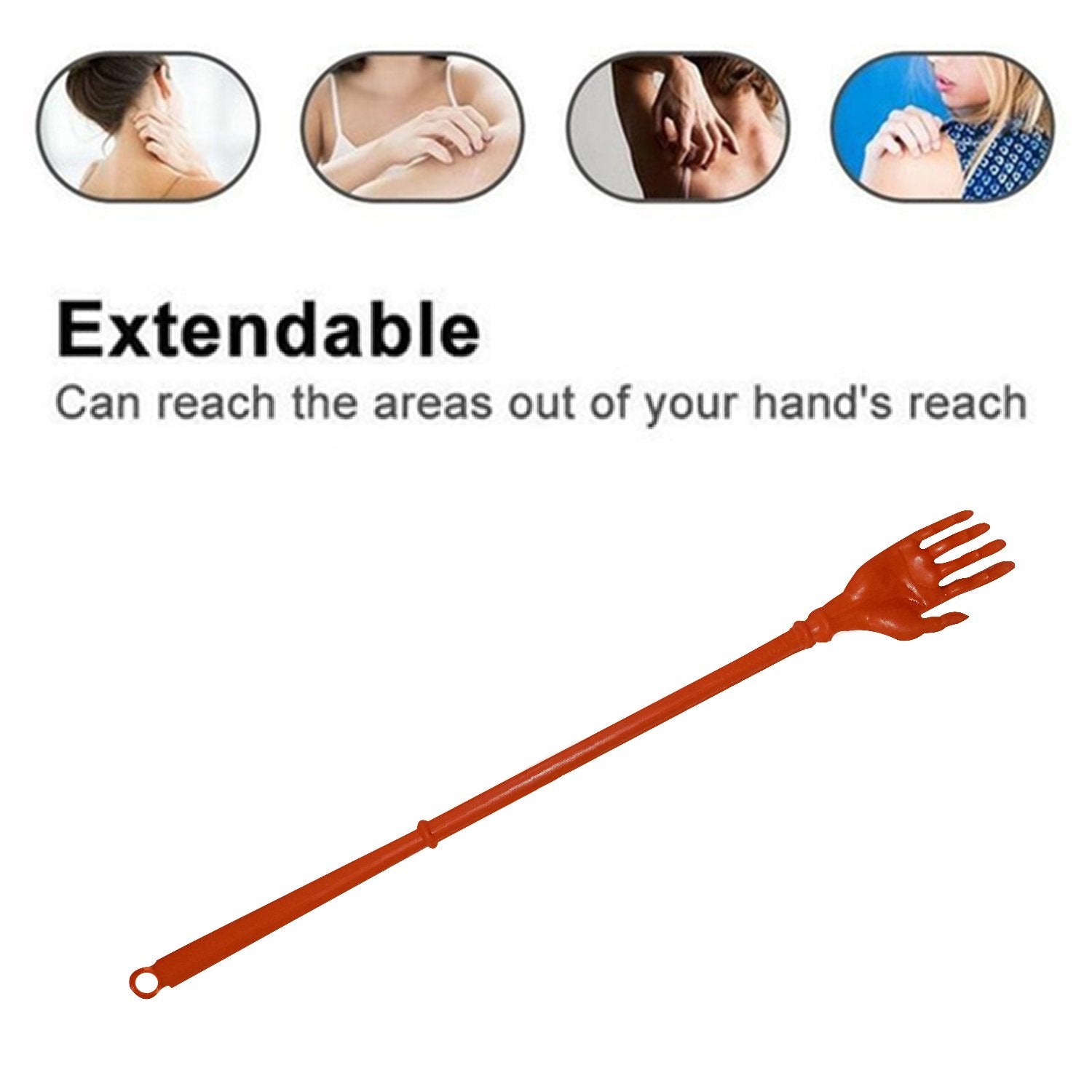 Khujli Stick Plastic Back Body Itch Scratcher Rod And Massage Stick