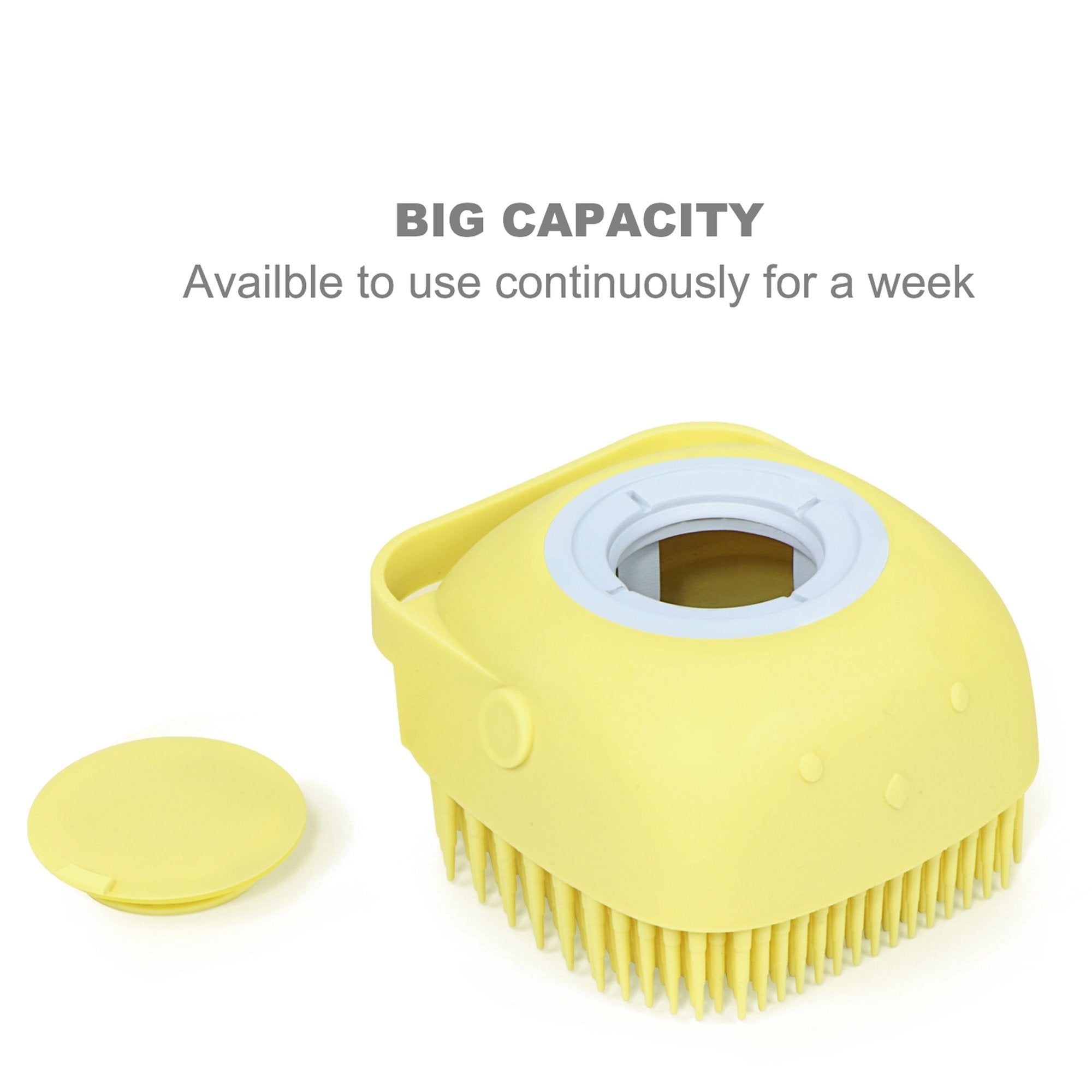 Silicone Massage Bath Body Brush With Shampoo Dispenser
