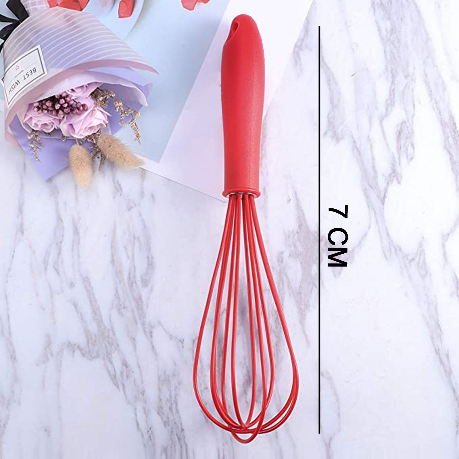 Manual Whisk Mixer Silicone Whisk Cream Whisk Flour Mixer Rotary Egg Mixer Kitchen Baking Tool.