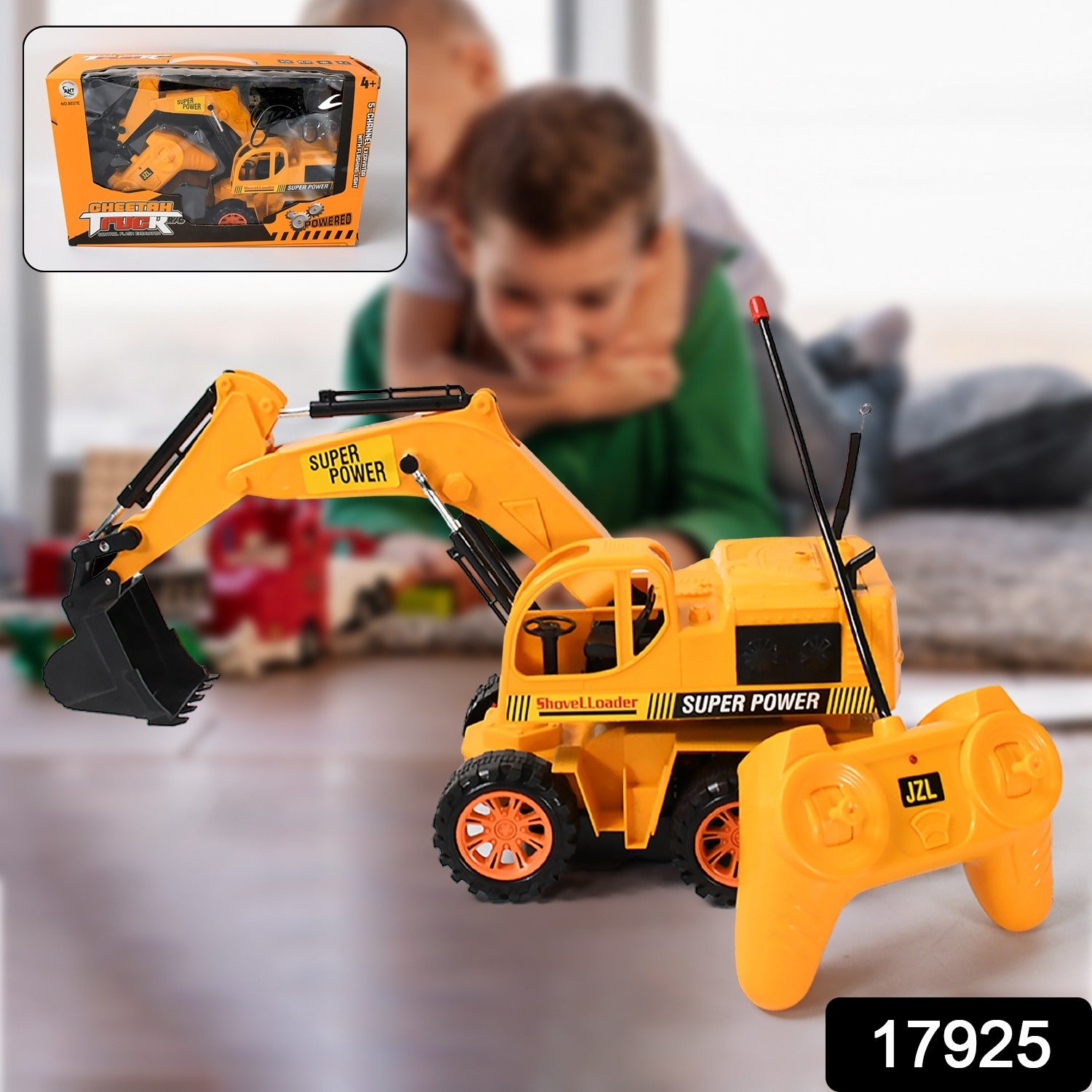 Plastic Jcb Construction Toy Remote Control Jcb Toys For Kids Boys Super Power Remote Control Jcb Truck Construction Toy (1 Set)
