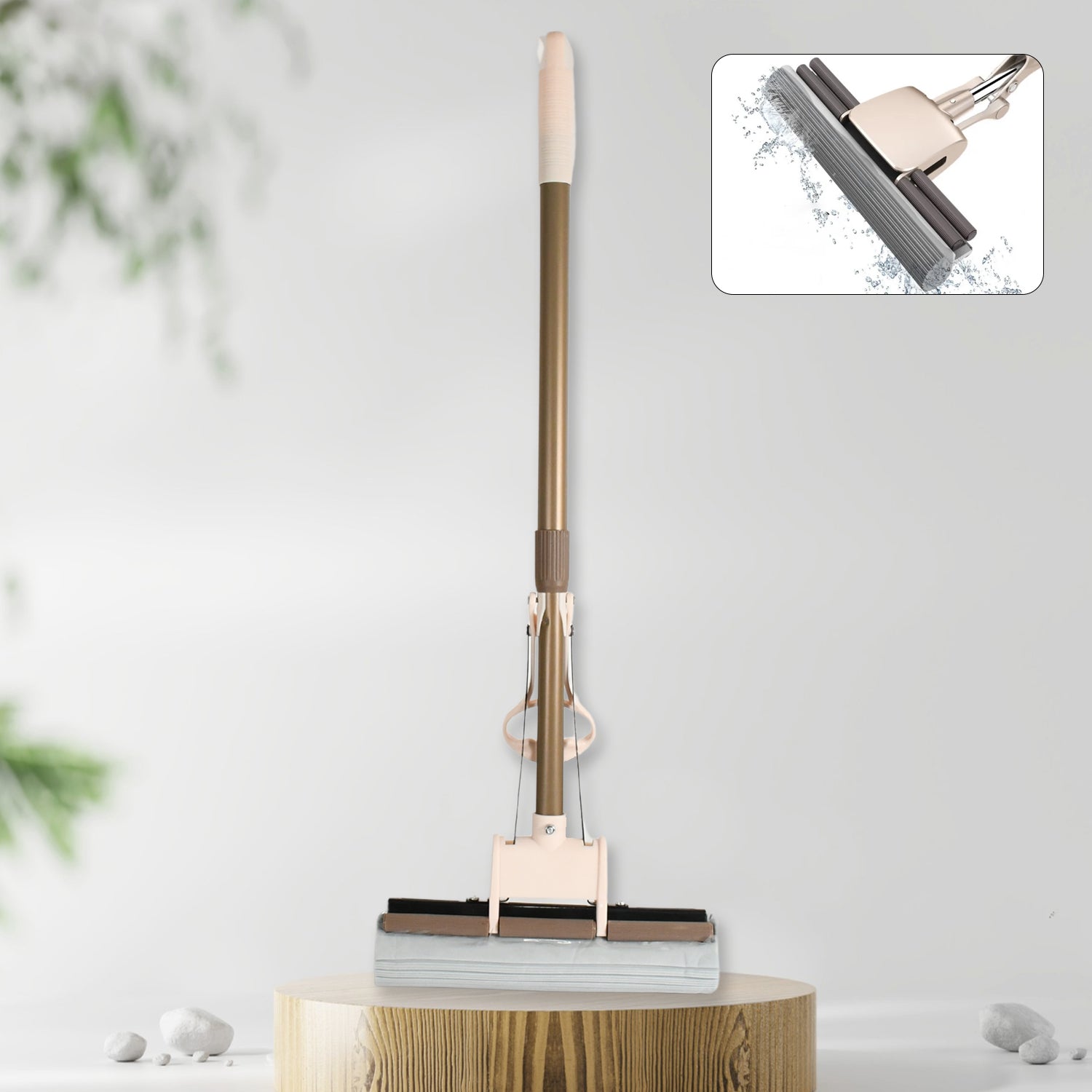 Sponge Mop Super Absorbent Sponge-head-self-cleaning Miracle-mop