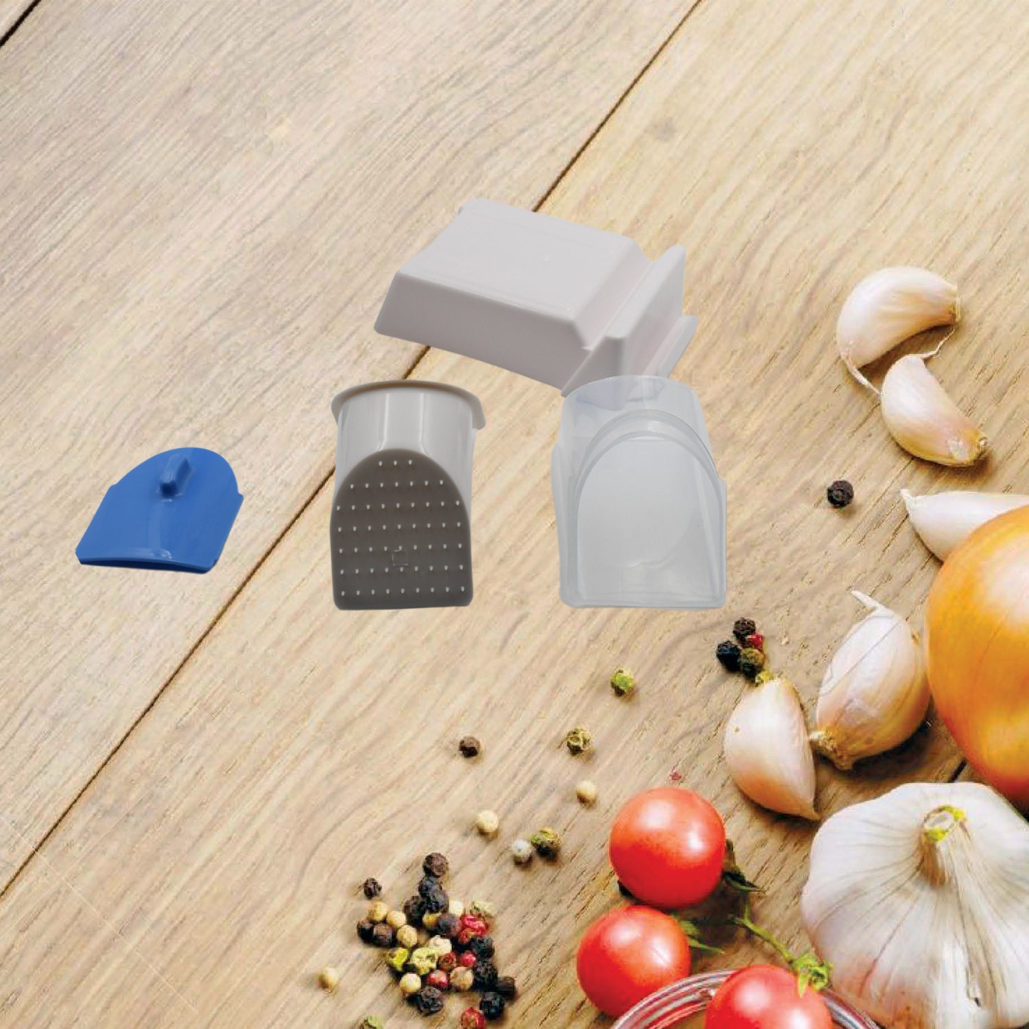Multi-function Time Saving Vegetable Slicer Cutter + Julienne 5-in-1 Food Vegetable Potato Chopper Garlic Grinder