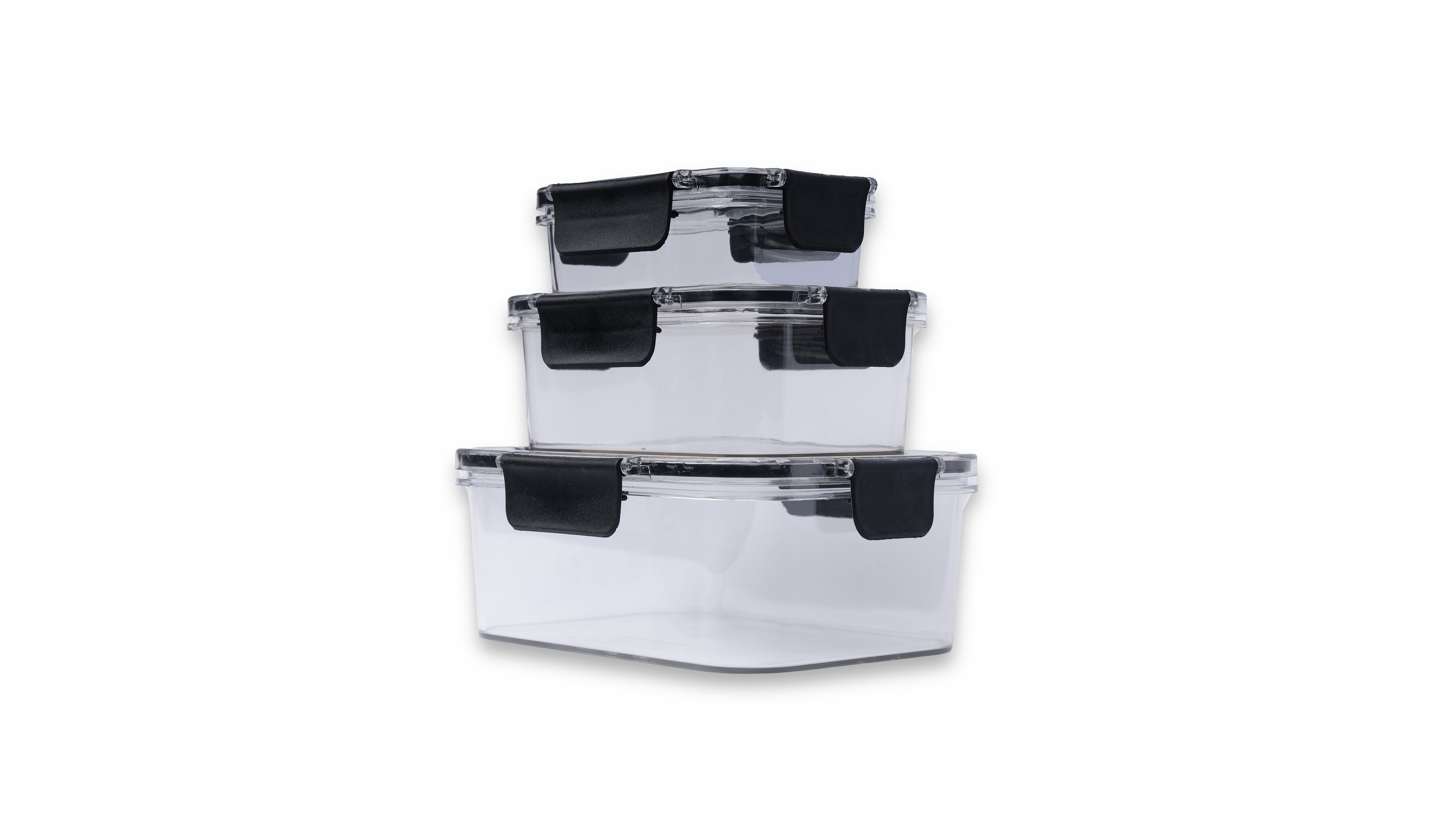 Airtight Kitchen Storage Cointainer Pack of 3 Kitchen Combo Set - 300ml+800ml+1200ml