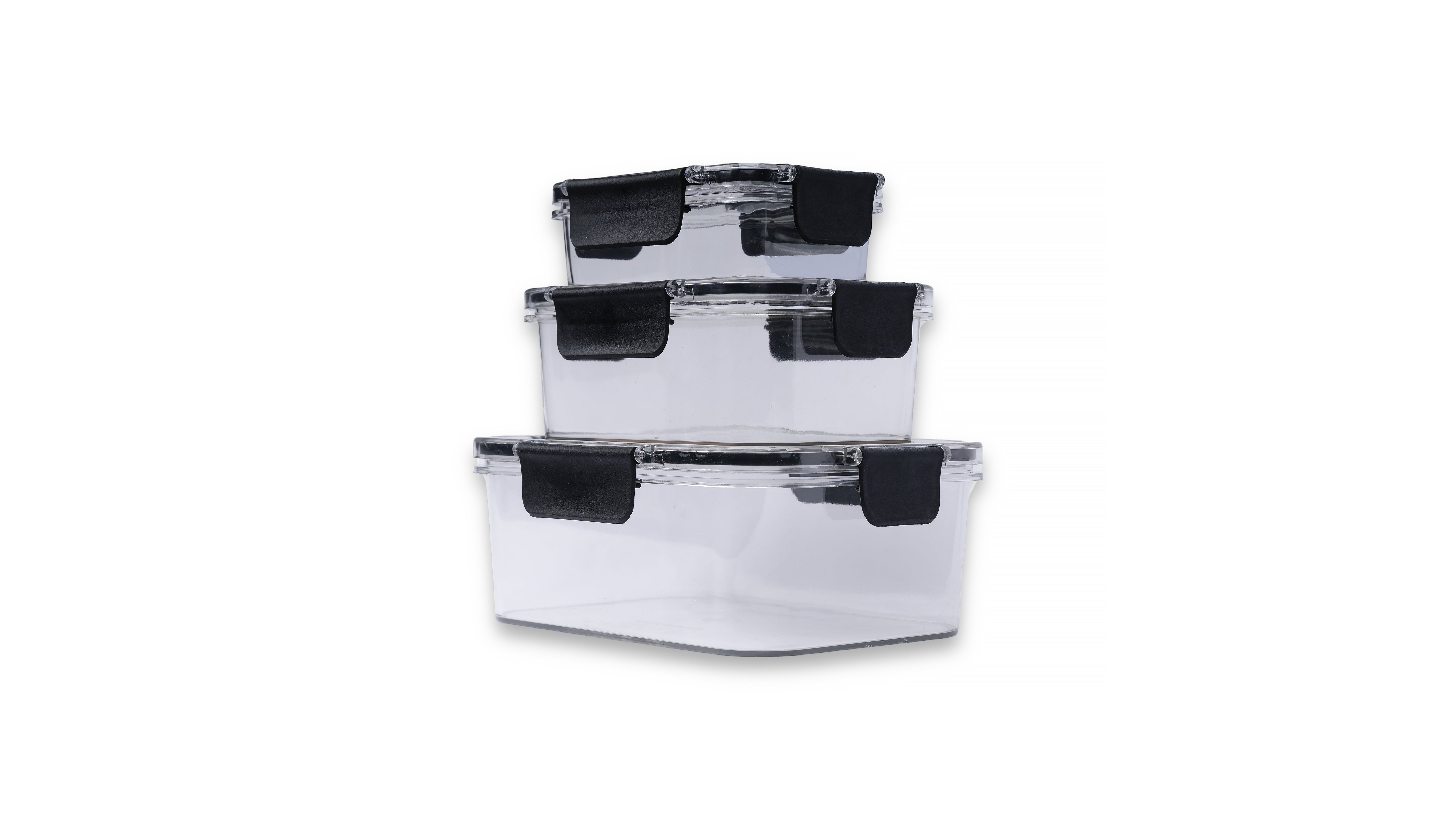 Airtight Kitchen Storage Cointainer Pack of 3 Kitchen Combo Set - 300ml+800ml+1200ml