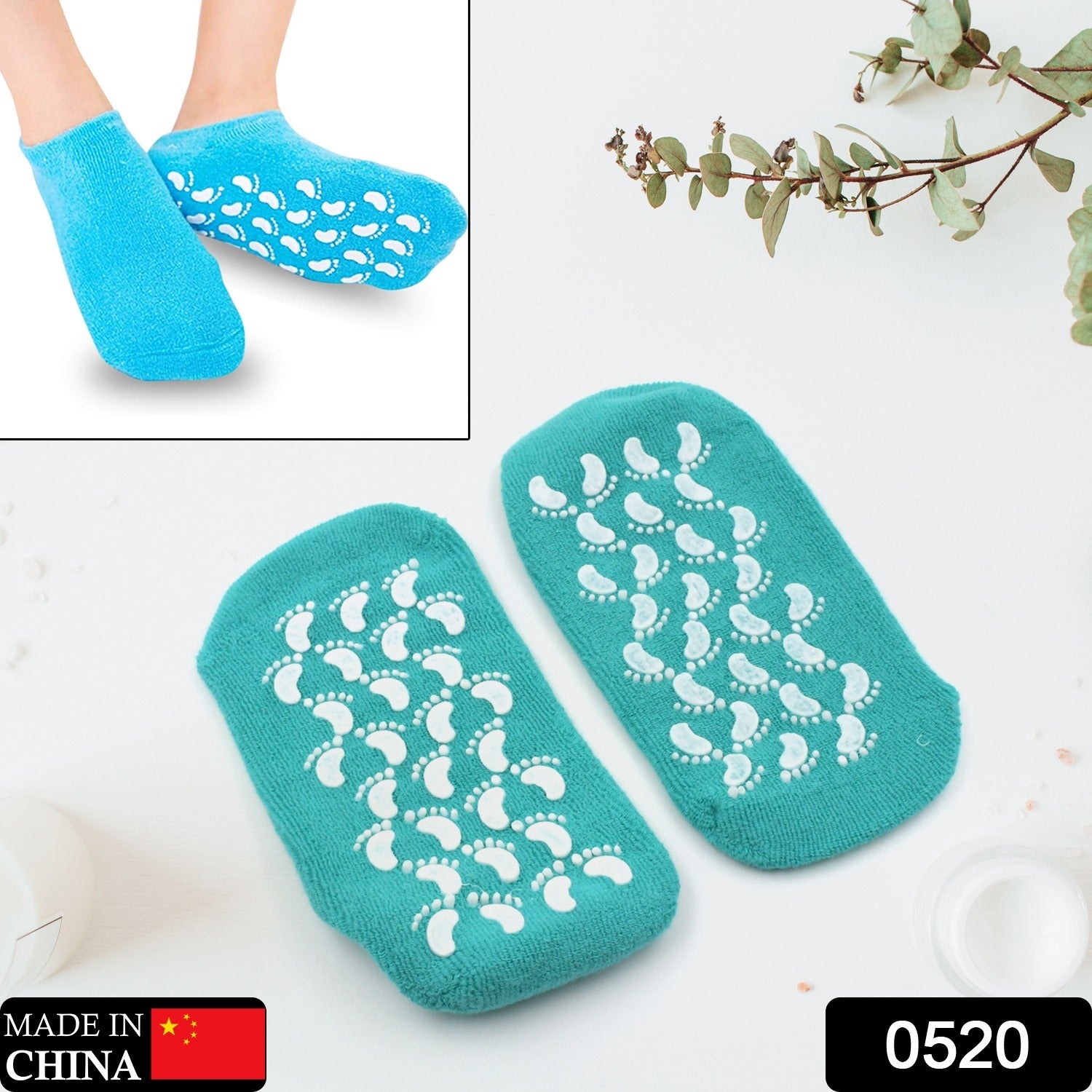 Gel Socks Soft Socks For Repairing And Softening Dry Cracked Feet Skins Comfortable Socks (1 Pair)